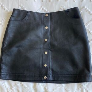 Topshop Vegan Leather Mini Skirt - Size 10 | NWT
